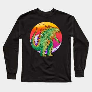 Retro godzilla Long Sleeve T-Shirt